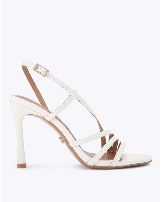 Carvela Kurt Geiger White Paparazza Heel Heeled Sandals