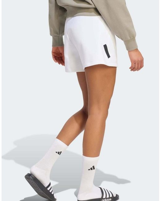 Adidas Originals White Adidas Z.N.E. Short