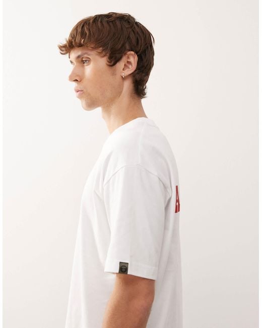 Aape By A Bathing Ape White Aape By A Bathing Ape Boxy T-shirt for men