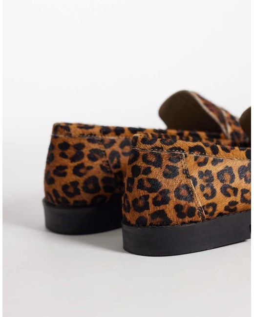 Walk London Brown Dawn Saddle Loafer
