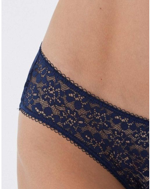 Tezenis Blue Classic Lace Briefs