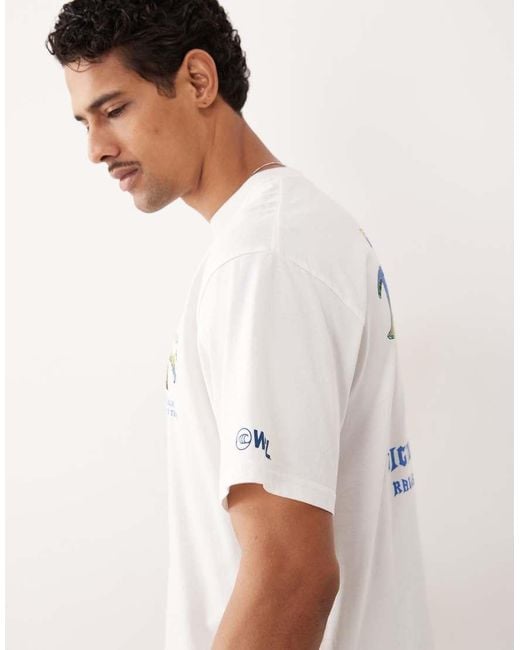 Rip Curl Gray Rip Curl Bells Pro Print T-shirt for men