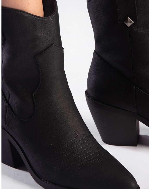 Rocket Dog Black Feather Ankle Boots
