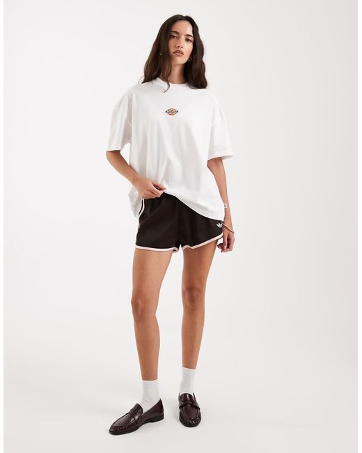 Dickies White Boyfriend Central Logo T-shirt