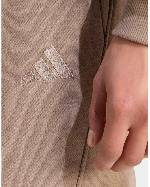 Adidas Originals Natural Adidas Kit Small Logo Short for men