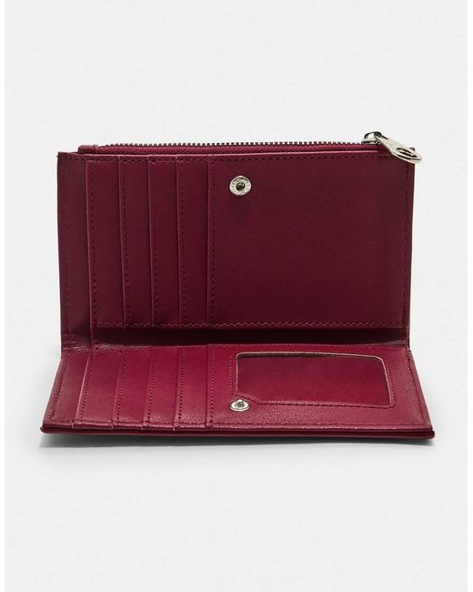 Stradivarius Purple Zip Up Purse