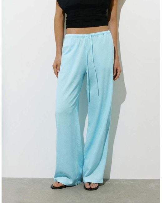 Pull&Bear Blue Rustic Jogger Trousers