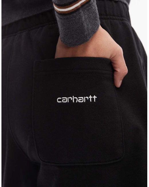 Carhartt Black Brenta Sweat Shorts