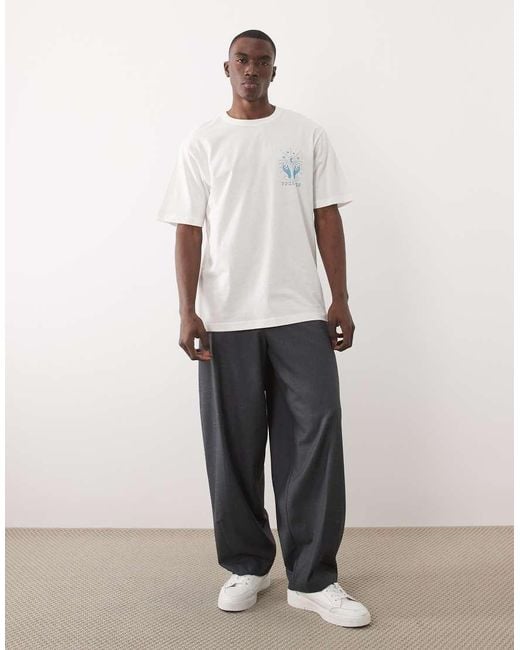 Only & Sons Blue Oversized Fit T-shirt With Fortune Teller Back Print for men