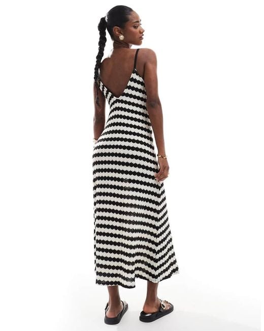 ONLY White Crochet Maxi Dress