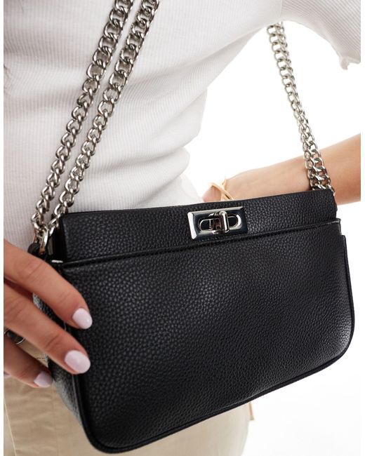 Accessorize White Gold Chain Crossbody / Shoulder Bag