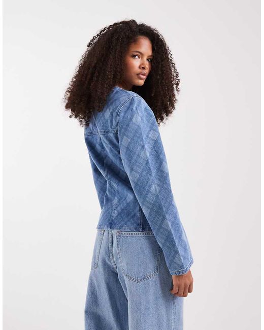 ASOS Blue Long Sleeve Denim Jacket