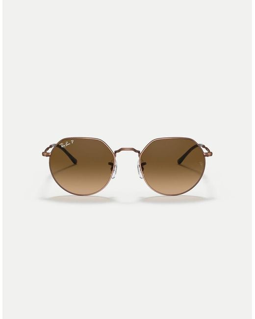 Ray-Ban Natural Jack Irregular Polarised Sunglasses