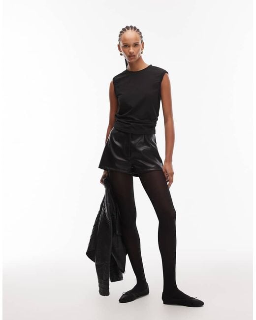 AllSaints Black West Sleeveless Tank Top