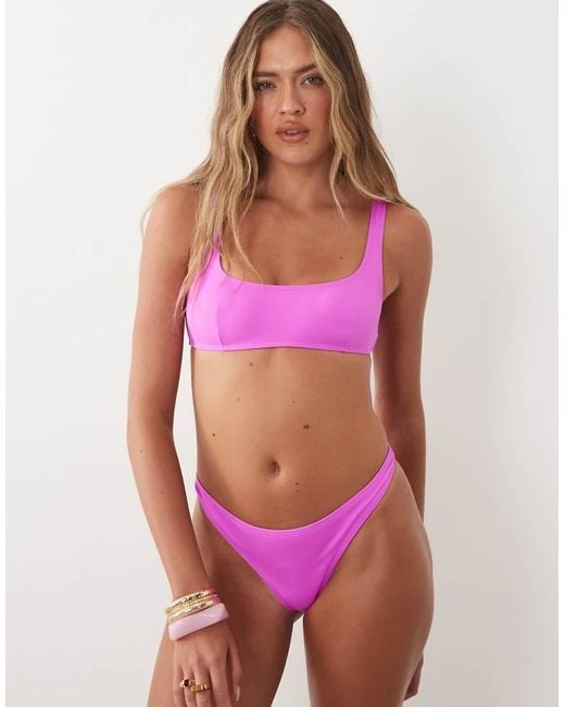 ASOS Red Maya Classic Thong Bikini Bottom