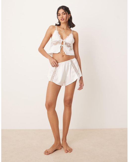 KAT THE LABEL Natural Lucille Shorts