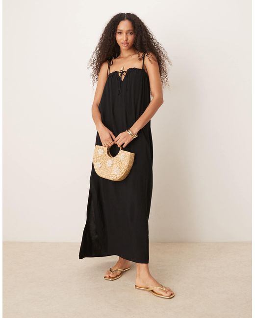 ASOS Black – maxi-strandkleid