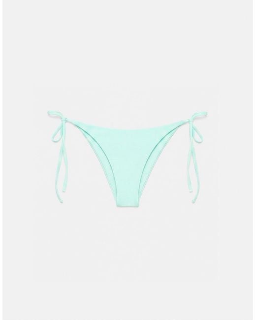 Pull&Bear Brown Bikini Bottoms With Knots