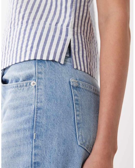 New Look Blue Stripe Shell Top