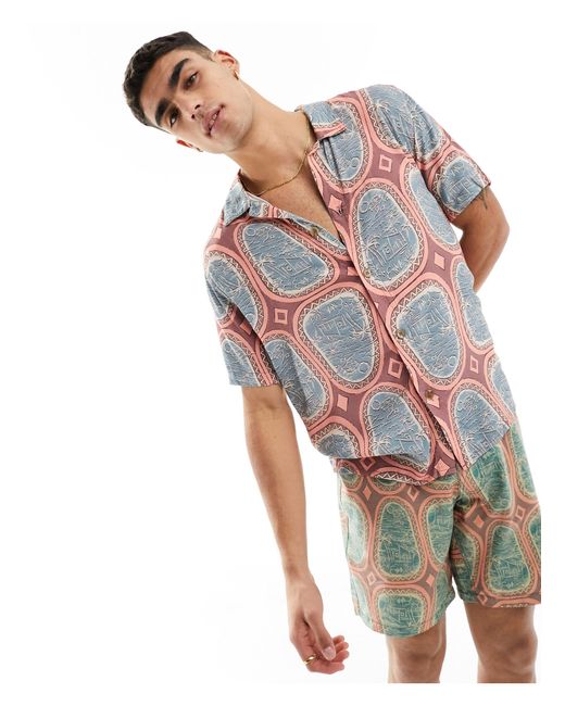 Rhythm Multicolor Vista Beach Shirt for men