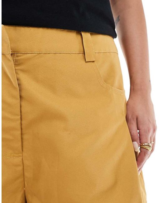 ASOS Brown Asos Design Curve Oversized Balloon Trousers With Utility Pocket Detail