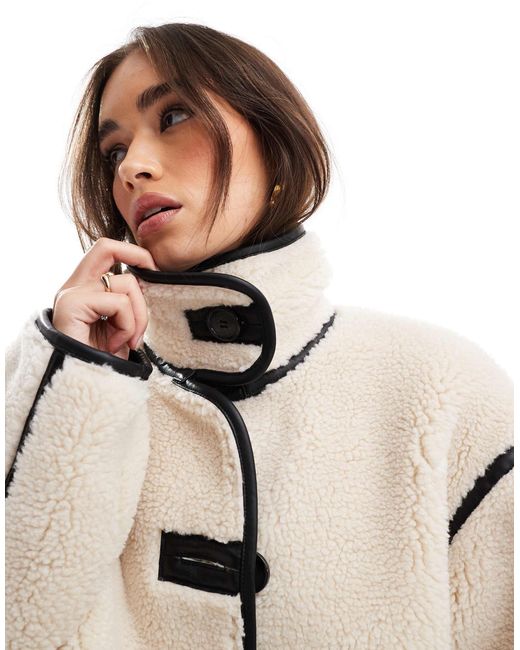 ASOS Natural – teddy-jacke