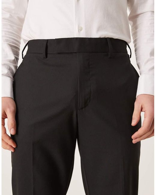 ASOS Black Smart Slim Pants for men