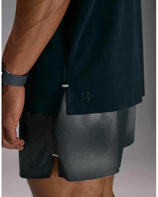 4505 Gray Premium Quick Dry Running T-shirt With Bonded Seams And Mesh Panel for men