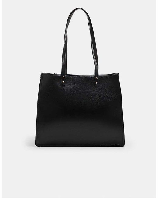 Stradivarius Shopper Met Ritssluiting Aan De Zijkant in het Black
