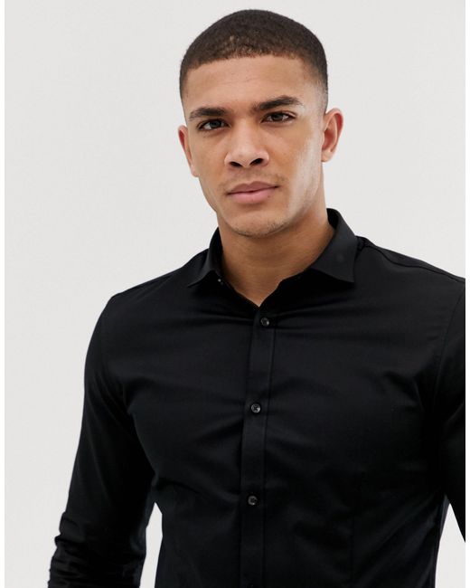 Jack and jones premium black shirt Clearance
