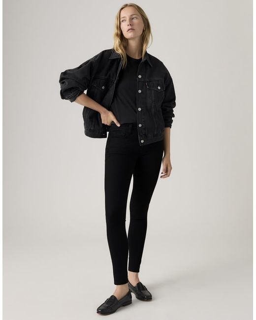 Levi's Black 720 High Rise Super Skinny Jeans
