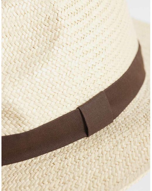 Fedora Color Cuoio di Mango in Natural da Uomo