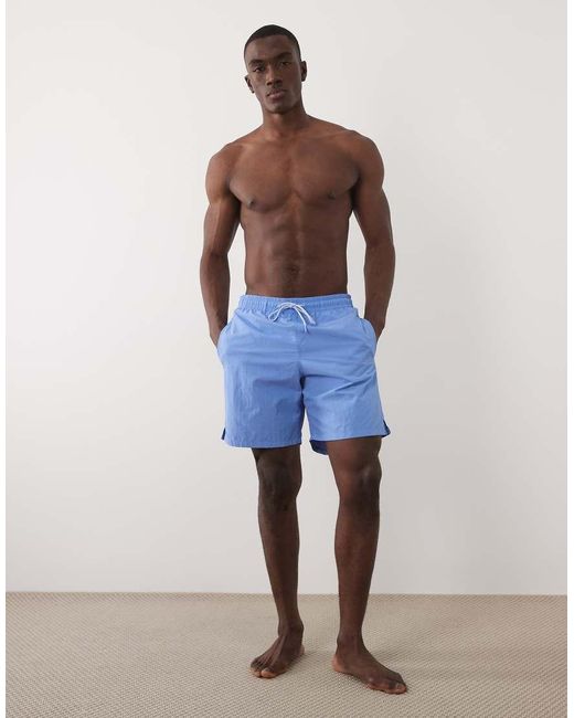 Mango Blue Boxer Style Swim Short for men