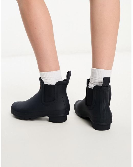 Hunter Blue Original Chelsea Boots