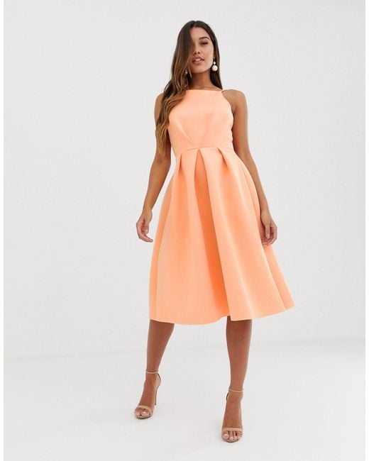 asos orange dresses