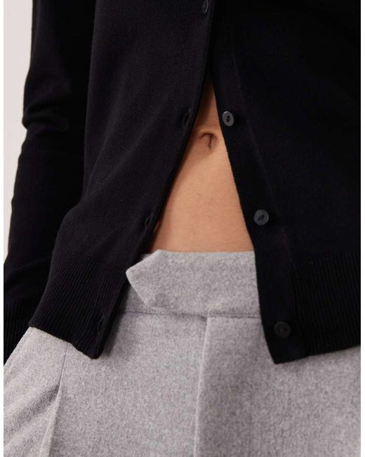 JJXX Black Crew Neck Knit Cardigan