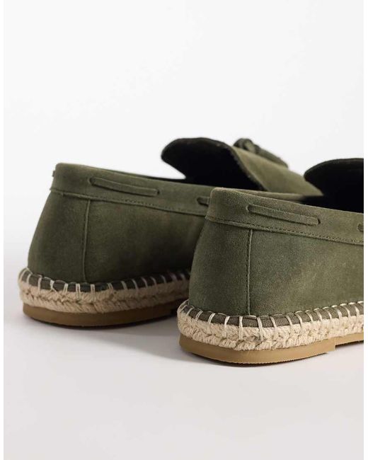 ASOS Green Espadrilles With Tassle for men