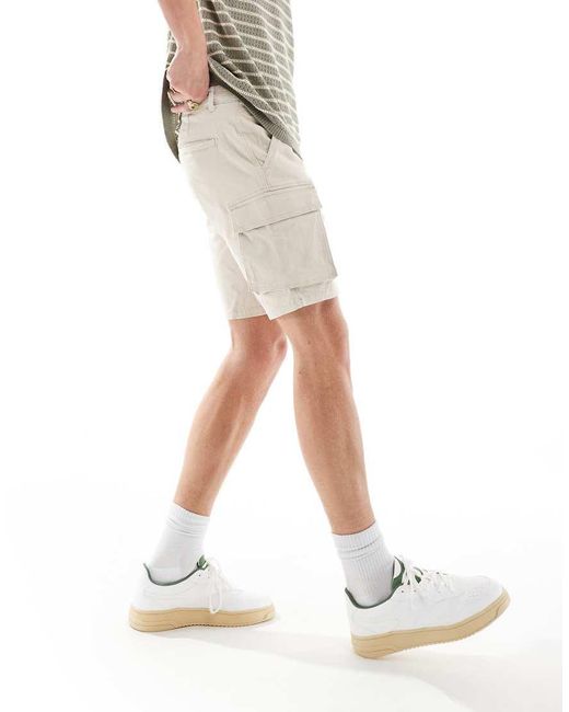 Only & Sons Cargoshort in het White voor heren