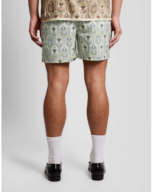 Lyle & Scott White Shorts Botanical Swimshort for men
