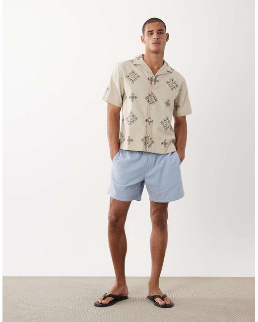 Abercrombie & Fitch Natural Boxy Short Sleeve Shirt for men