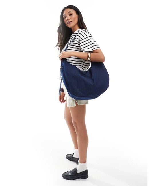 Levi's Blue Brooklyn Large Shoulder Bag