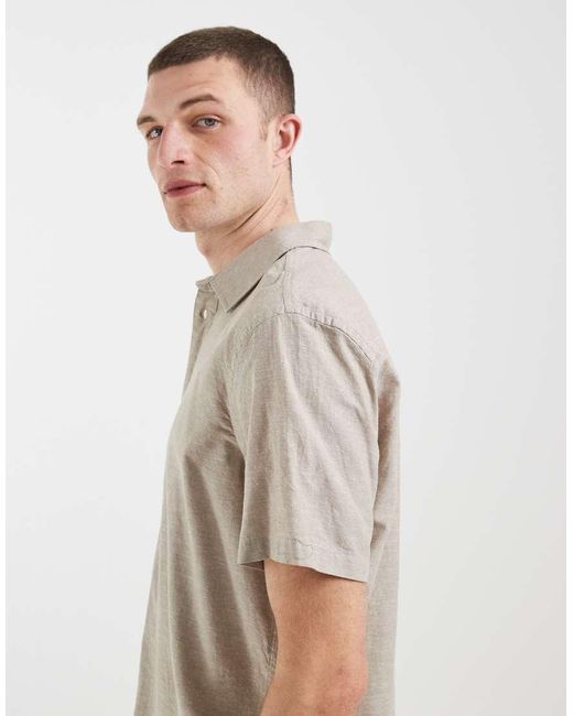 Camicia Vestibilità Classica di Blend in Gray da Uomo