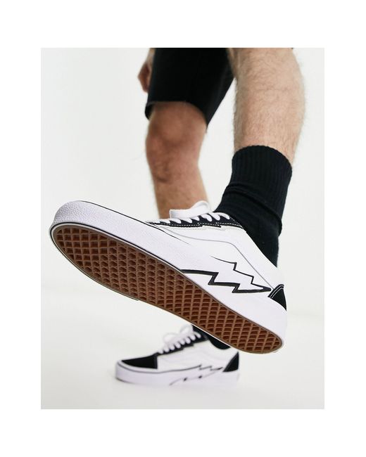 Vans Old Skool Bolt Sneakers in White for Men | Lyst