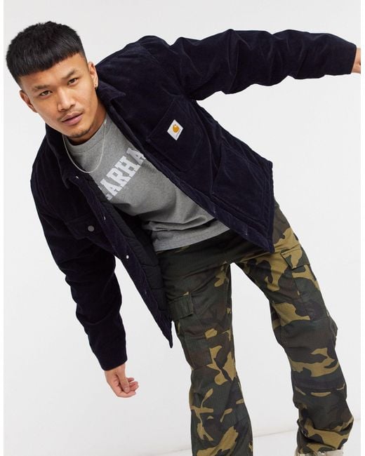 Carhartt WIP – michigan – cordjacke in Blue für Herren
