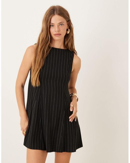 pleated black dress Midi Size:US 10 / UK 14 / EU 40 (L) sc_387369 IKEA HEMNES Black Brown