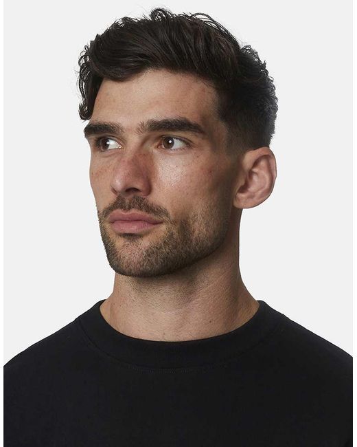 Good For Nothing Black Oversized Cotton Screenprinted T-Shirt for men