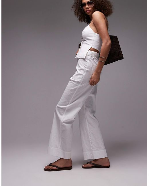 emory park Purple – leinenhose