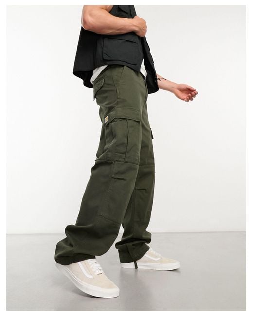 Pantalones cargo s corte estándar Carhartt de hombre de color Green