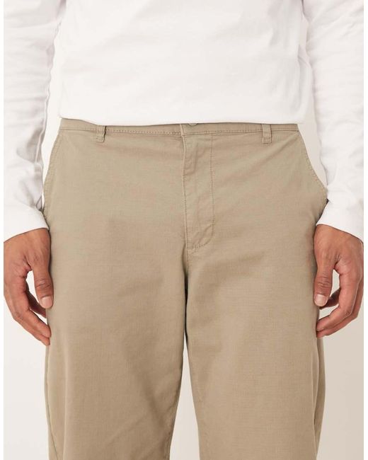 ASOS Natural Co-ord Straight Chinos for men