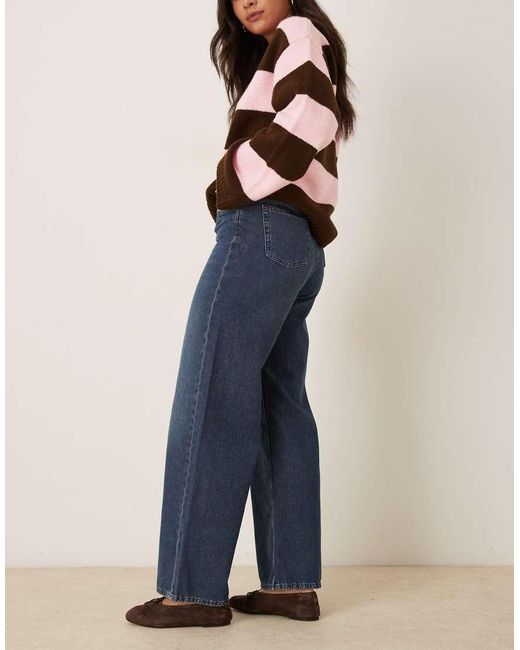 JJXX Blue Tokyo High Waisted Wide Leg Jeans